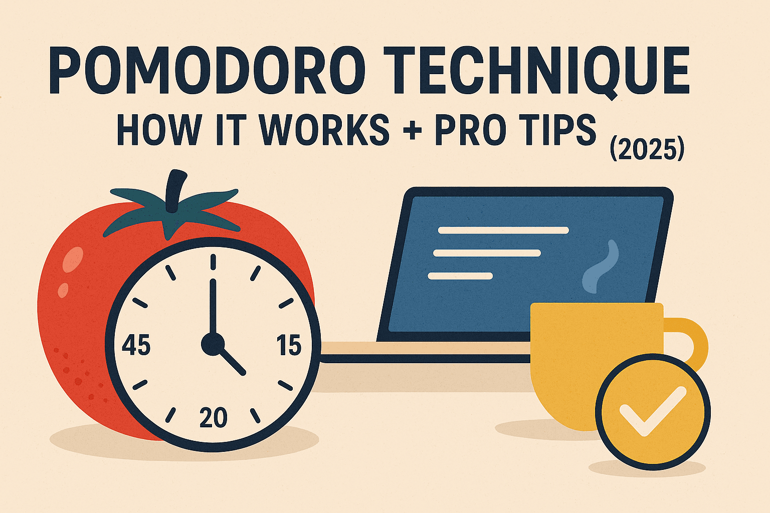 Placeholder header: Pomodoro technique overview