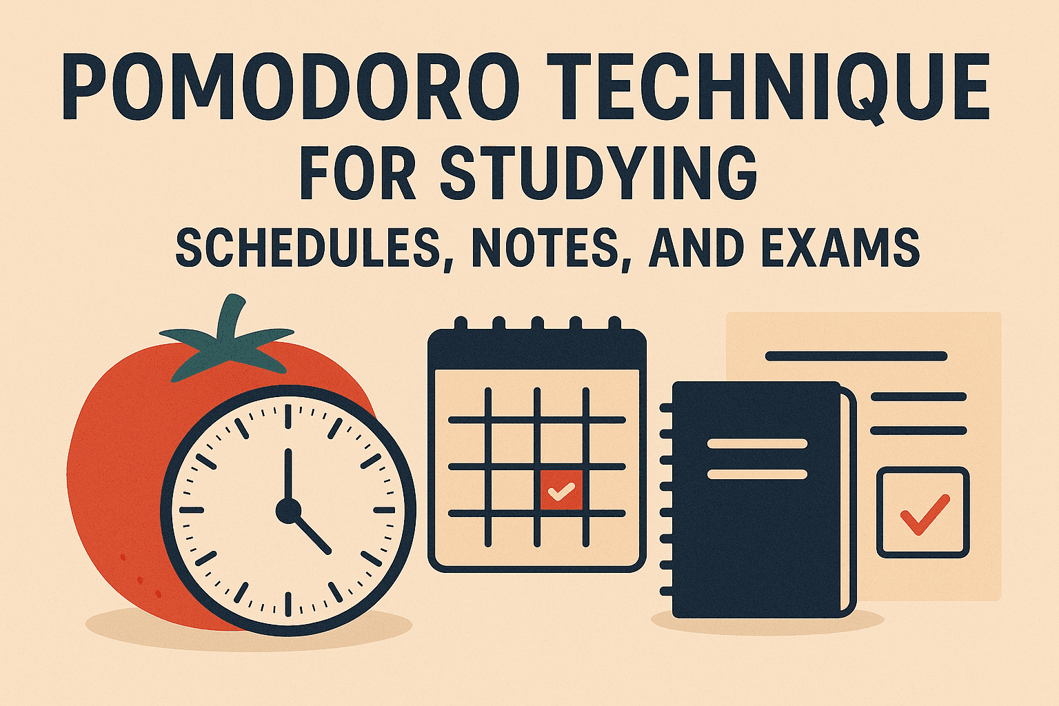 Placeholder header: Student studying with timer